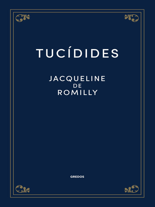 Title details for Tucídides by Jacqueline de Romilly - Available